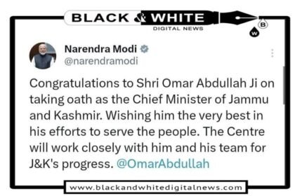 PM Modi Congratulates Omar Abdullah on Becoming J&K Chief Minister