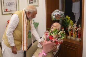 PM Modi Celebrates LK Advani’s 97th Birthday, Hails His Contributions To Nation