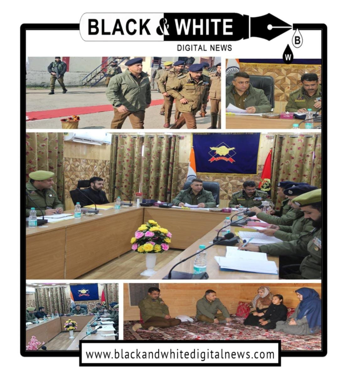 Crime and Operational Review Meeting Conducted by DIG North Kashmir Range; Visit to Martyr ASI Showkat Ahmad’s Family Highlights Sacrifice and Commitment