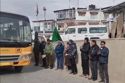 Secretary of School Education UT Ladakh Flags Off New School Buses