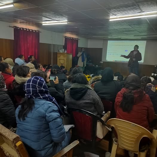 Leh, December 12, 2024: Block Medical Officer (BMO) Leh, Dr. Nurboo Angchuk, organized a two-day training session for all the Medical Officers (MO), Community Health Officers (CHO), and Female Multi-Purpose Health Workers (FMPHW) of Leh on December 11th and 12th, 2024, at the BMO office in Chuchot.