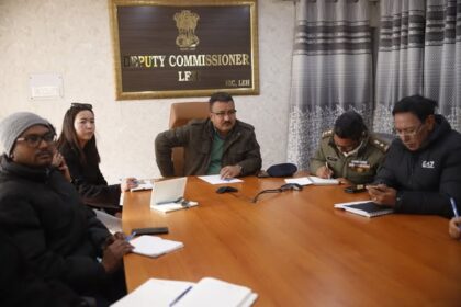 ADC Leh Ghulam Mohd (JKAS) chairs District Level Aadhaar Committee meeting