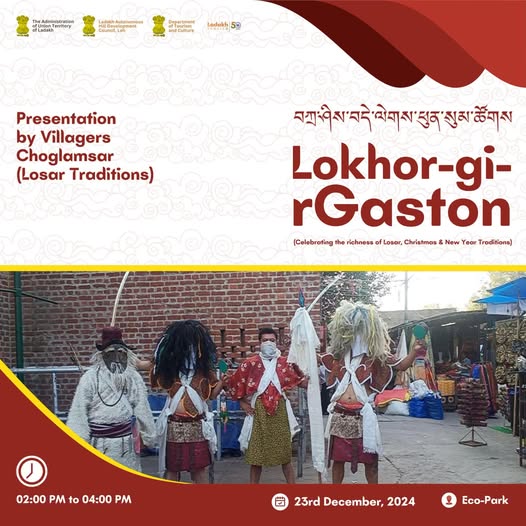 Lokhor-gi-rGaston 2024! Be part of our celebration as we enjoy Christmas, Losar, and the New Year!”