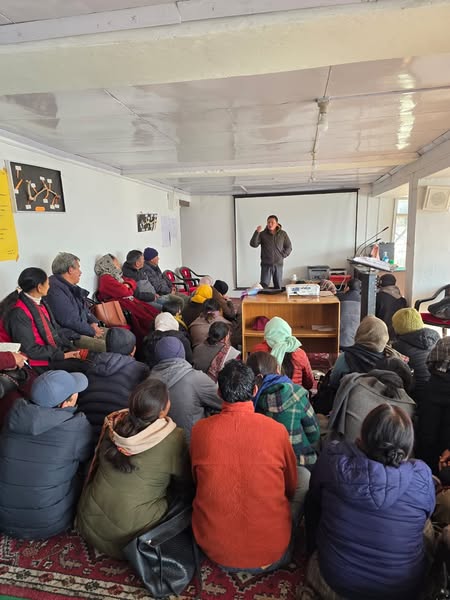 𝐃𝐞𝐜𝐞𝐦𝐛𝐞𝐫 𝟐𝟒.𝟐𝟎𝟐𝟒: District Sheep Husbandry Department Leh organised a workshop on strategies to increase the population of sheep and goat in Khaltsi, Chuchot and Nubra blocks. The event was chaired by Dr. Tsewang Morup, District Sheep Husbandry Officer Leh.