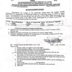 Applications are invited on the prescribed format from eligible female candidates for engagement of Anganwadi Worker on Honorarium basis as shown in detail given in the notice.