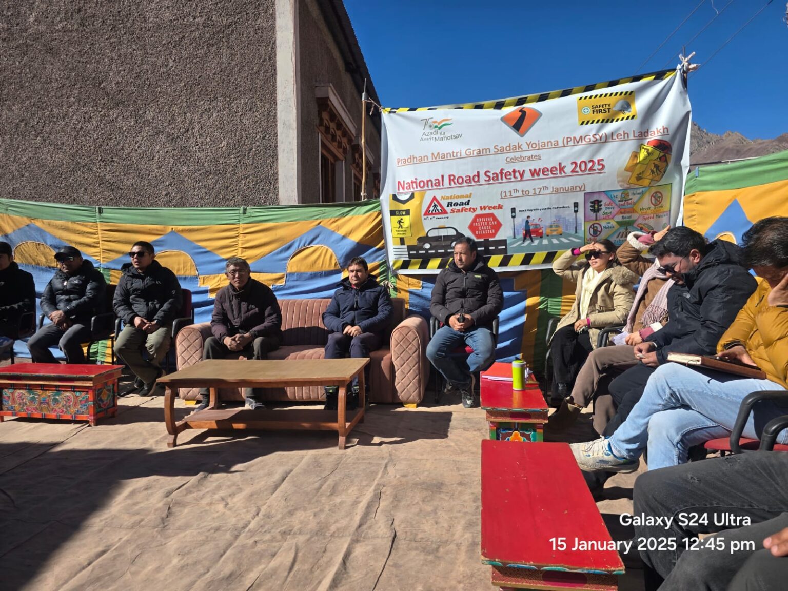 Road Safety Awareness Program by PMGSY at Shang Village