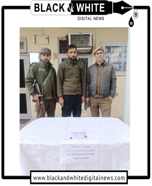 Jammu Police Tightens Grip on Drug Menace: Two Arrested with Heroin in Miran Sahib
