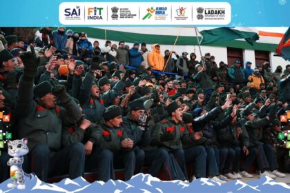 NDS Stadium as expected was packed to its capacity with an audience coming alive with cheers, drums, and music! Stay tuned for the excitement of the Khelo India Winter Games 2025!