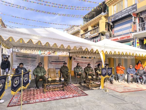 A valedictory function on road safety was held today in Main Market, Leh, organized by the MVD and Traffic Police. Key officials,