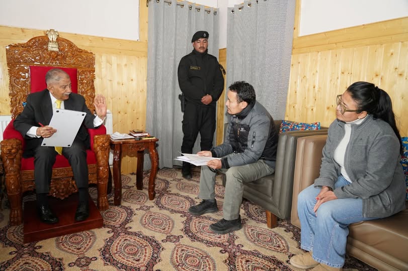 Shri Konchok Stanzin has submitted a formal request to the Hon’ble Lieutenant Governor of Ladakh, Brig (Dr) B.D. Mishra (Retd.)