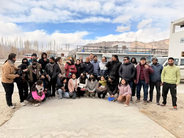 Press Release Leh, Feb 22, 2025: The Igo Phey Division, Leh, organised an educational field tour of the Sewage Treatment Plant (STP) at Agling for 25+ youth from Basgo village today.