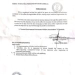 The mentioned societies has applied for the grant of non political involvement Certificate.