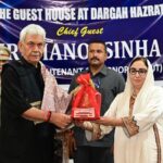 Laid foundation stone of Guest House at Holy Shrine Dargah Hazratbal earlier today.
