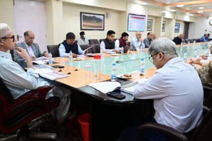 Chief Minister Omar Abdullah chaired a meeting to review proposals for the reorganisation of departments under the Housing and Urban Development Department.