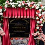 Laid foundation stone of Guest House at Holy Shrine Dargah Hazratbal earlier today.