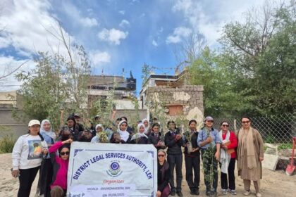 PRESS RELEASE Leh, June 5, 2025: On 5th of June 2025, observing World Environmental Day, District Legal Services Authority, Leh organized a Plantation Drive at District Court Complex, Leh.