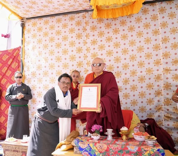 Press Release His Holiness Drikung Skyabgon Chhetsang Kunzang Thinles Lundup Spalzangpo Inaugurates Rest House at Shayok