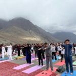 MIMC Leh organised Yoga at Diskit Nubra