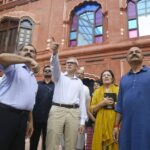 CM Omar Abdullah reviewed restoration work at the historic Mubarak Mandi Complex, emphasizing timely completion and enhancing its heritage appeal.