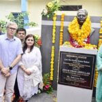 CM Omar Abdullah today unveiled the statue of Late Principal Kuldeep Kumar Badyal at Govt HSS Gandhi Nagar, Jammu, honouring his supreme sacrifice in the line of duty. The CM called for unwavering commitment to duty and announced the renaming of the school in Badyal’s memory. He described the late principal’s life as a beacon of inspiration for students and society. The solemn ceremony was attended by the martyr’s family, legislators, and senior officials.