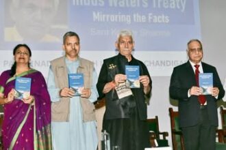 Delighted to launch a monograph 'Indus Water Treaty-Mirroring the Facts' authored by Sh Sant Kumar Sharma at Jammu today.