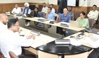 Chief Secretary Atal Dulloo chaired a high-level meeting to review the implementation of Swachh Bharat Mission (Urban) and AMRUT 2.0 across Jammu and Kashmir.