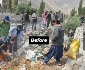 Mission Indus Clean-Up (Singe Tsangspo Tsande Lasgul) 2025 Conducted at Diskit Sub-Division