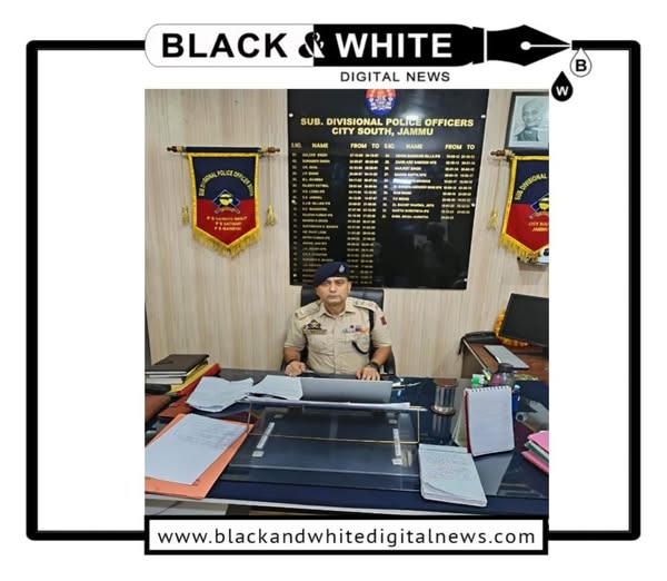 Sunil Singh Jasrotia SDPO Gandhi Nagar to Receive President Gallantry Medal in Sidhra Encounter