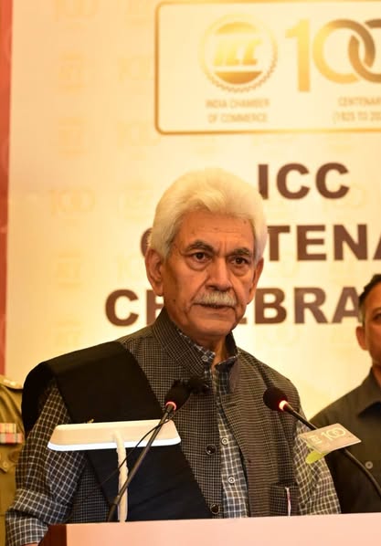 Lieutenant Governor Interacts with Indian Chamber of Commerce Members in Srinagar