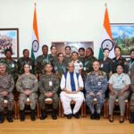 Rajnath Singh Interacts With Global Women Peacekeepers, Calls Them ‘Torchbearers Of Change’