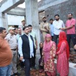 Minister Satish Sharma visited flood-hit Chowki Choura, interacted with affected families & assured immediate relief, rehab & restoration of roads, power & water.