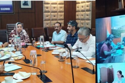 Minister for Education, Sakeena Itoo reviews academic & administrative functioning of BGSBU.