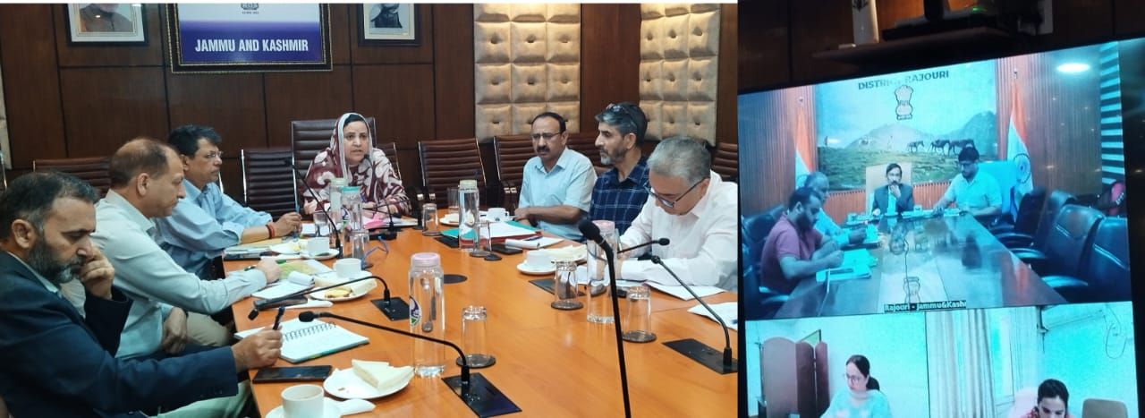 Minister for Education, Sakeena Itoo reviews academic & administrative functioning of BGSBU.