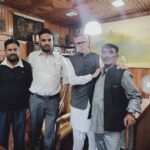 Chief Minister Omar Abdullah met with father of MLA Doda Mehraj Malik alongwith the other youth leaders led by NC Leader from chenab valley Alyas Banihali at Srinagar and assured them all possible help in revocation of PSA against Mehraj Malik