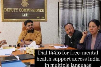 Dial 14416 for free mental health support across India in multiple language