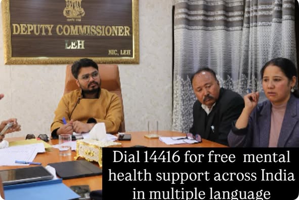 Dial 14416 for free mental health support across India in multiple language