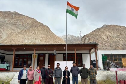 Zonal Education Officer Nubra Sonam Dolkar Visits Remote MS Tongstet School on Siachen Border