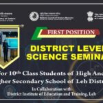 District-Level Science Seminar on “Quantum Age Begins – Potentials and Challenges” Held at DIET, Leh