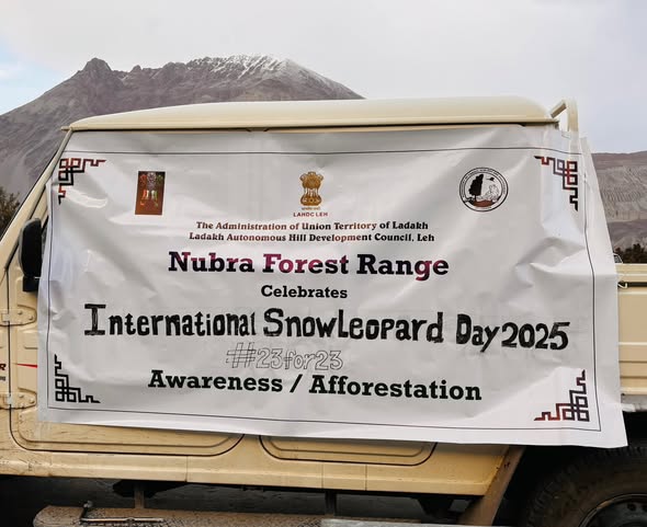 The Forest Range Office, Nubra, in collaboration with Nubra F.C., celebrated International Snow Leopard Day on 23rd October 2025.