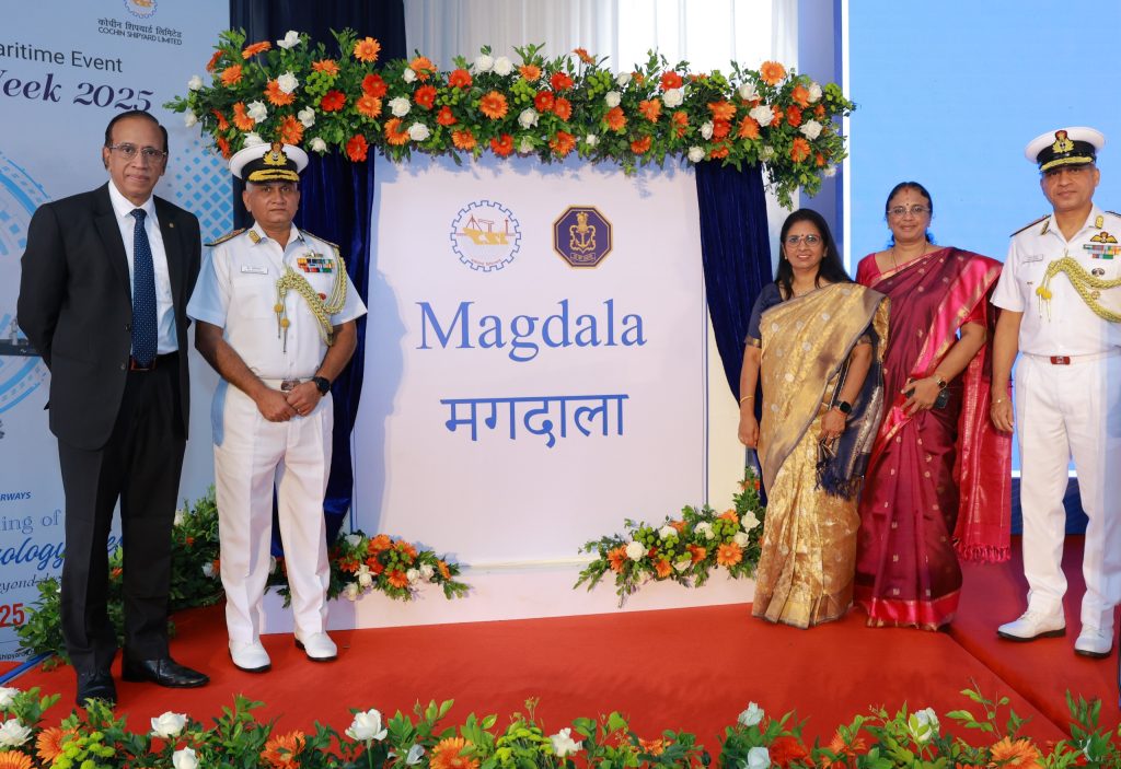 Indian Navy Bolsters Self-Reliance With Launch Of Sixth ASW SWC Magdala At Cochin Shipyard