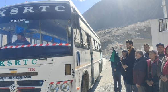 Ladakh Administration Launches New Bus Service Between Diskit and Skampuk in Nubra Sub-Division