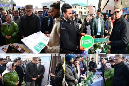 Chief Minister Omar Abdullah inaugurated a two-day J&K Business & Trade Fair in Kulgam, emphasising entrepreneurship as the key driver of the UT’s future growth.