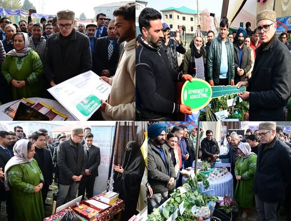 Chief Minister Omar Abdullah inaugurated a two-day J&K Business & Trade Fair in Kulgam, emphasising entrepreneurship as the key driver of the UT’s future growth.