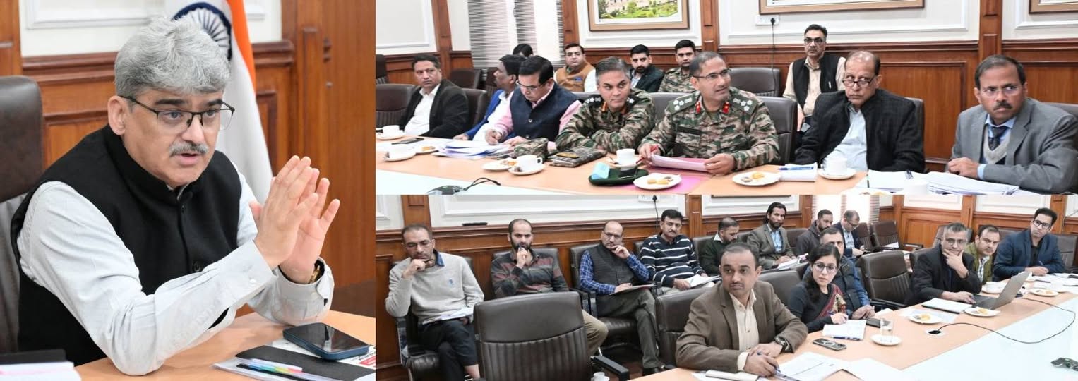 CS Atal Dulloo reviewed the progress of major highways, tunnels and road development projects across J&K today.