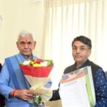 A delegation of the Shri Lakshmi Narayan Temple Management Trust, Gandhi Nagar Jammu, led by President V.K. Abrol, called on Lieutenant Governor Manoj Sinha in Jammu today.