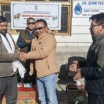 Director Sheep Husbandry Department UT Ladakh, Dr. Iftikhar Hussain, along with DSHO Leh, Dr. Tsewang Morup, and Deputy Director Pashmina Goat Project, Upshi, Dr. Tundup Namgail, visited Beema, on 22nd November to inspect the establishment of the prefabricated Sheep and Wool Development Centre, Bema under the Special Development Package (SDP).