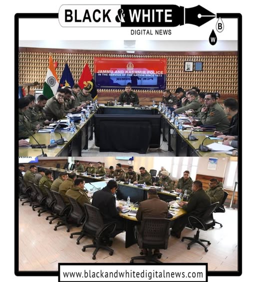 IGP Kashmir Chairs Annual Crime Review Meeting at PCR Kashmir, Reviews Law & Order and Investigation Standards