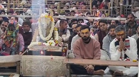 Virat Kohli, Kuldeep Yadav Visit Shree Mahakaleshwar Temple, Attend Bhasma Aarti
