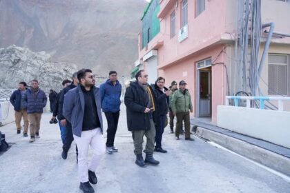 Chief Secretary Sh. Ashish Kundra undertakes public outreach and reviews key development Works in Ladakh