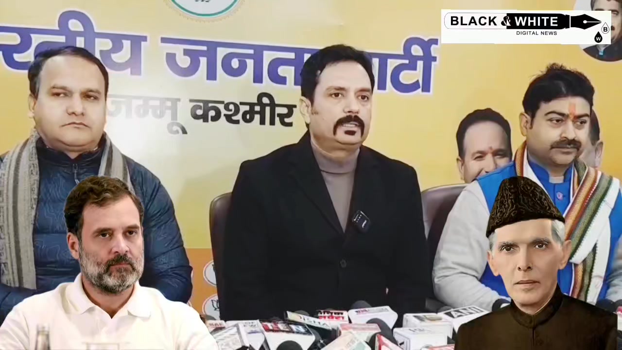 Congress Mohd Ali Jinnah Ki Tarah Hindustan Me Wande Matram K Nam Par Logon Ko Divide Krna Chahti Hai BJP Spokesperson Thakur Abhijeet Jasrotia